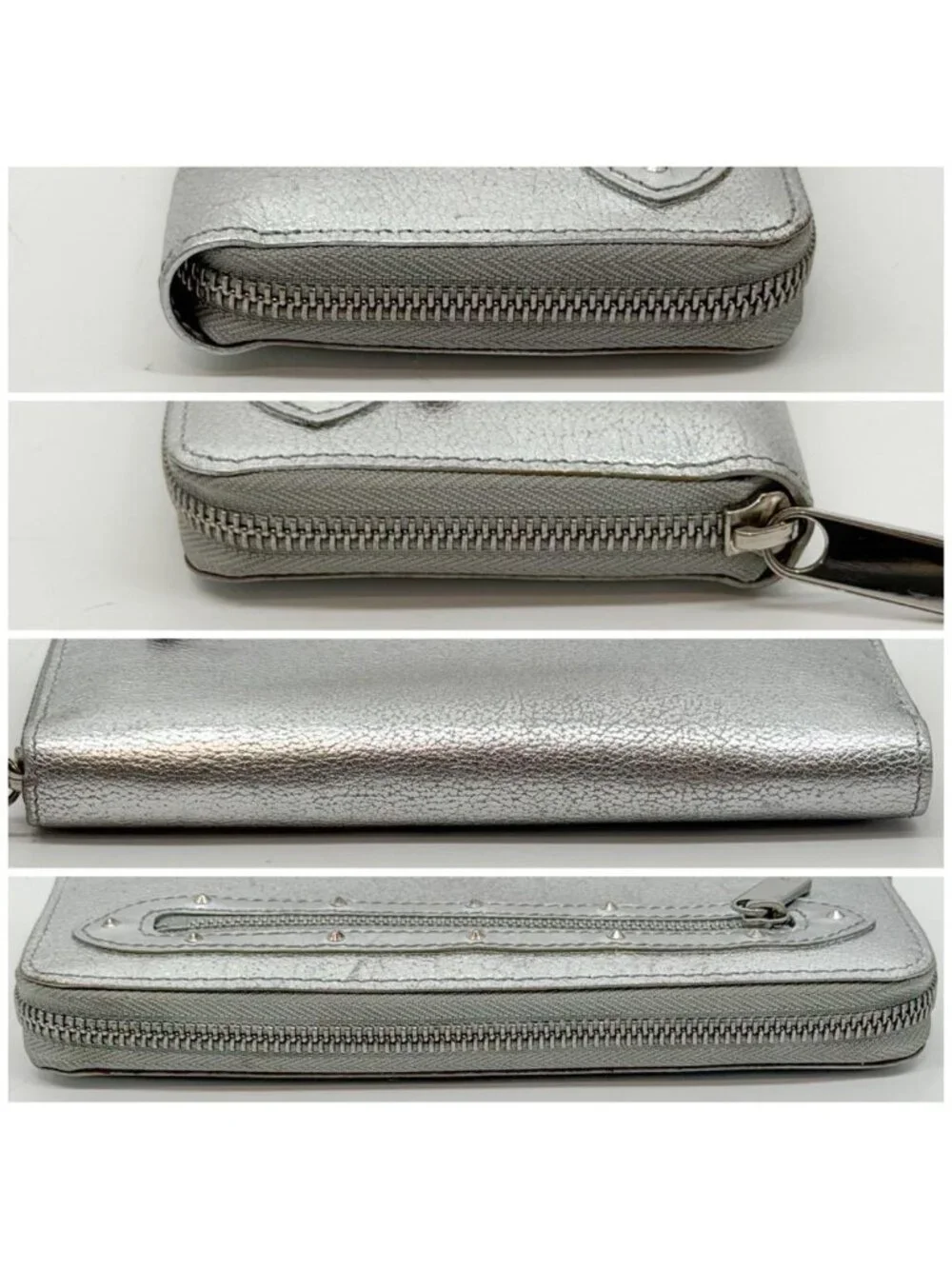 Louis Vuitton Limited Edition Zippy Wallet Suhali Silver Round